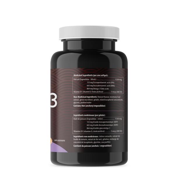 AquaOmega High DHA Fish Oil (120 Softgels) - Lifestyle Markets